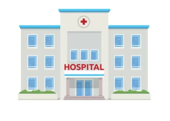 flat hospital building illustration 1344 105