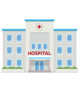 flat hospital building illustration 1344 105